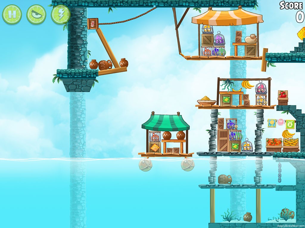 Angry Birds Rio High Dive Walkthrough Level 8 
