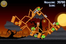 Angry Birds Seasons Trick or Treat Level 3-13 Walkthrough