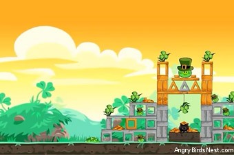 Angry Birds Seasons Go Green, Get Lucky Screen 1