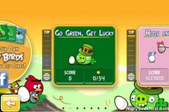 Angry Birds Seasons Go Green Get Lucky Episode Selection