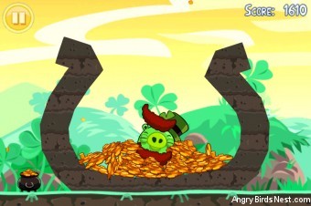 Angry Birds Seasons Go Green, Get Lucky Golden Egg #8 Walkthrough