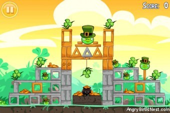 Angry Birds Seasons Go Green Get Lucky Level 1