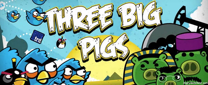 Three Big Pigs Angry Birds Video