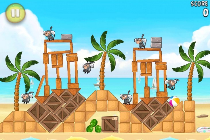 Angry Birds Rio Beach Volley Level 5-11