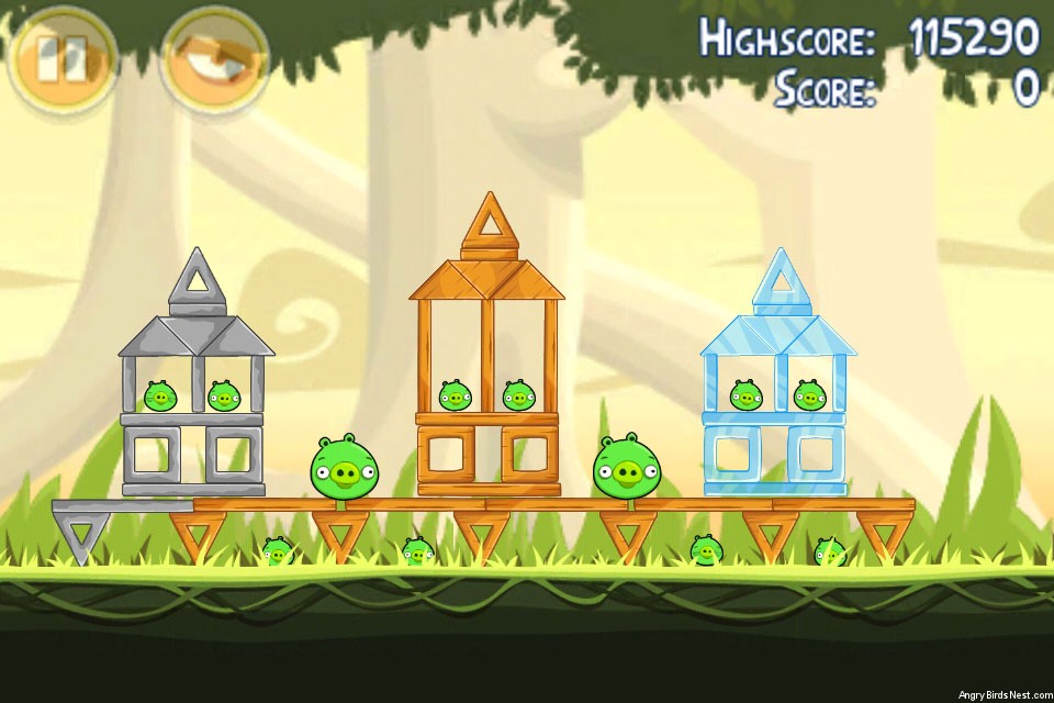 Прохождение angry birds danger above