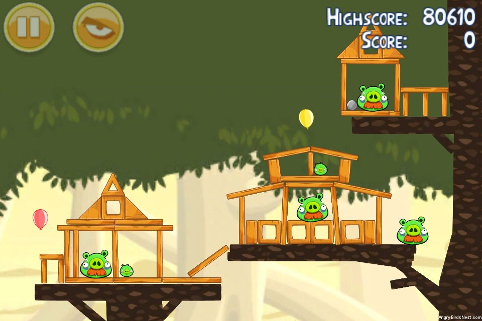 Прохождение angry birds danger above