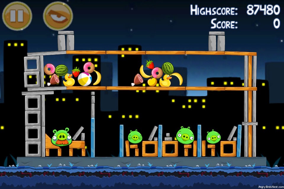 Прохождение angry birds danger above