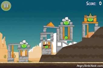 Angry Birds Free 3 Star Walkthrough Level 12-3