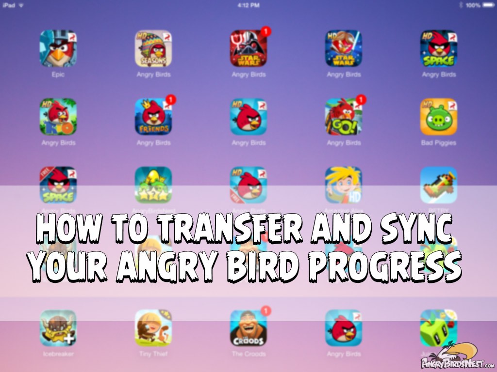 How to Transfer Angry Birds Progress Between iOS Devices | AngryBirdsNest