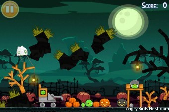 Angry Birds Seasons Ham’o’ween Golden Egg #26 Walkthrough