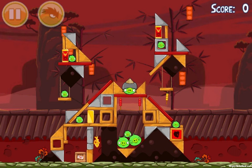 angry birds seasons year of the dragon gameplay