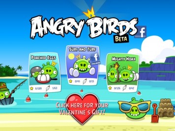 Angry Birds Facebook Episode Selection Screen