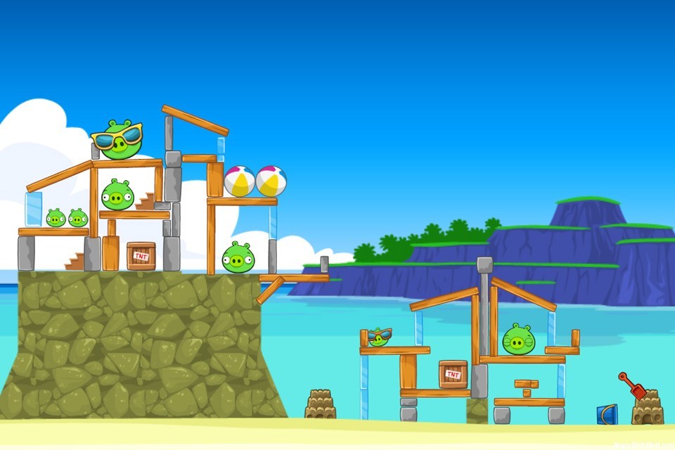 Angry birds bonus surf and turf прохождение