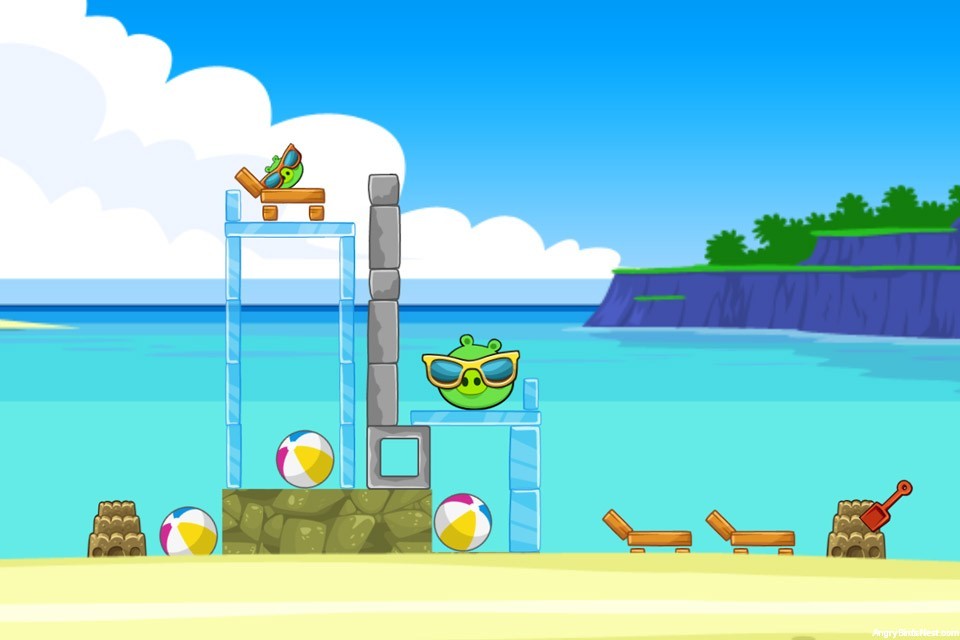 Angry birds bonus surf and turf прохождение