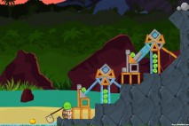 Angry Birds Facebook Surf and Turf Level 27 Walkthrough