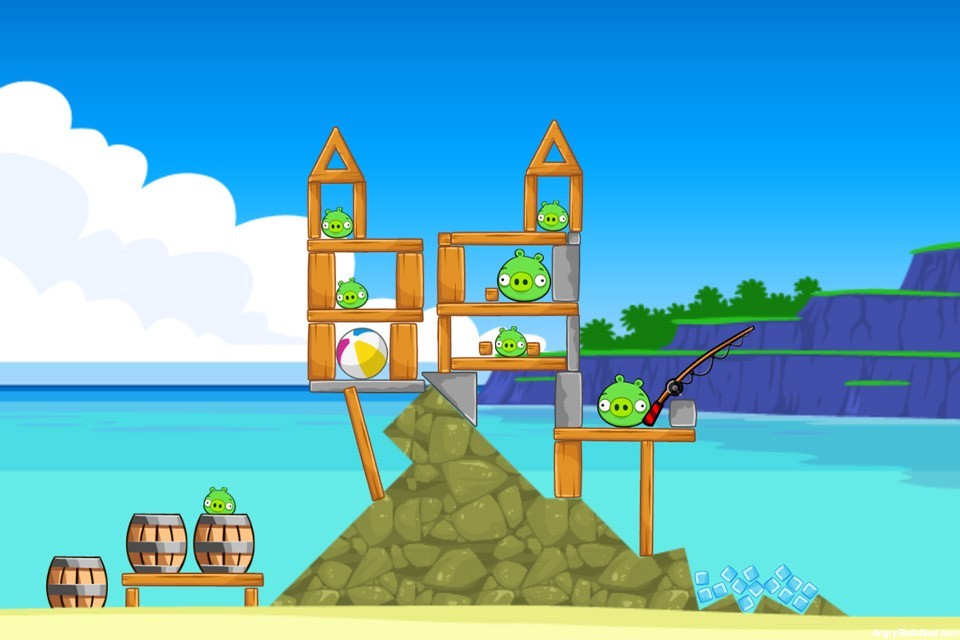 Angry birds bonus surf and turf прохождение