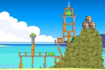 Angry Birds Free 3 Star Walkthrough Surf and Turf Level 4