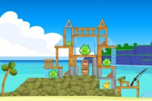 Angry Birds Free 3 Star Walkthrough Surf and Turf Level 5