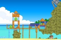 Angry Birds Facebook Surf and Turf Level 6 Walkthrough