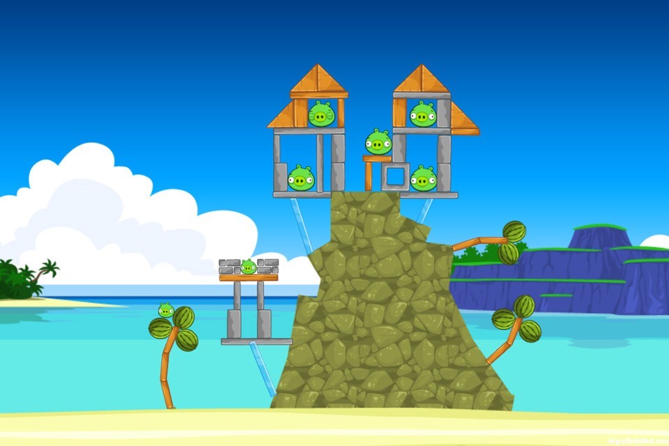 angry birds friends facebook surf and turf