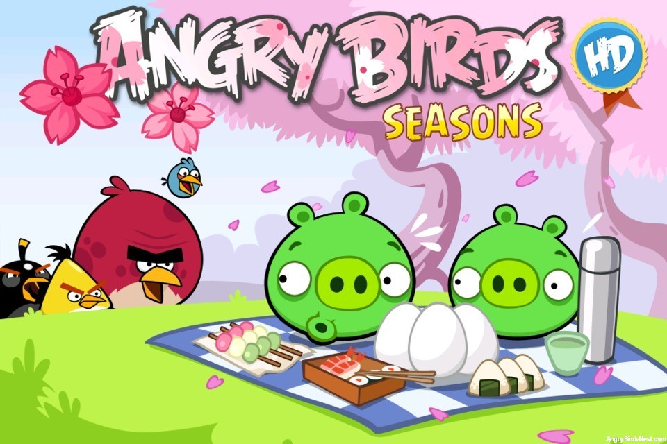 angry birds seasons cherry blossom