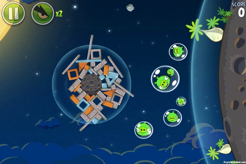 free Angry Piggies Space