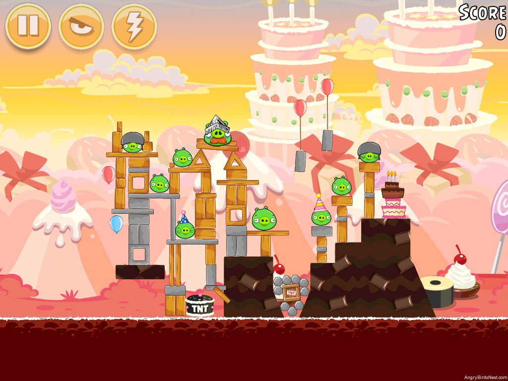 Angry birds прохождение birthday party