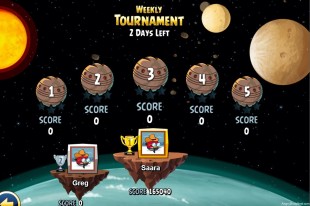 Angry Birds Star Wars Facebok Weekly Tournament Level Selection Screen