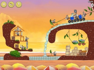 Angry Birds Rio Golden Beachball Star Bonus Walkthrough Level 22