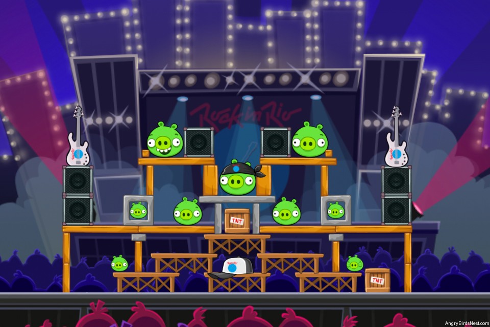 angry birds friends on facebook weekly tournament walkthrough no power ups