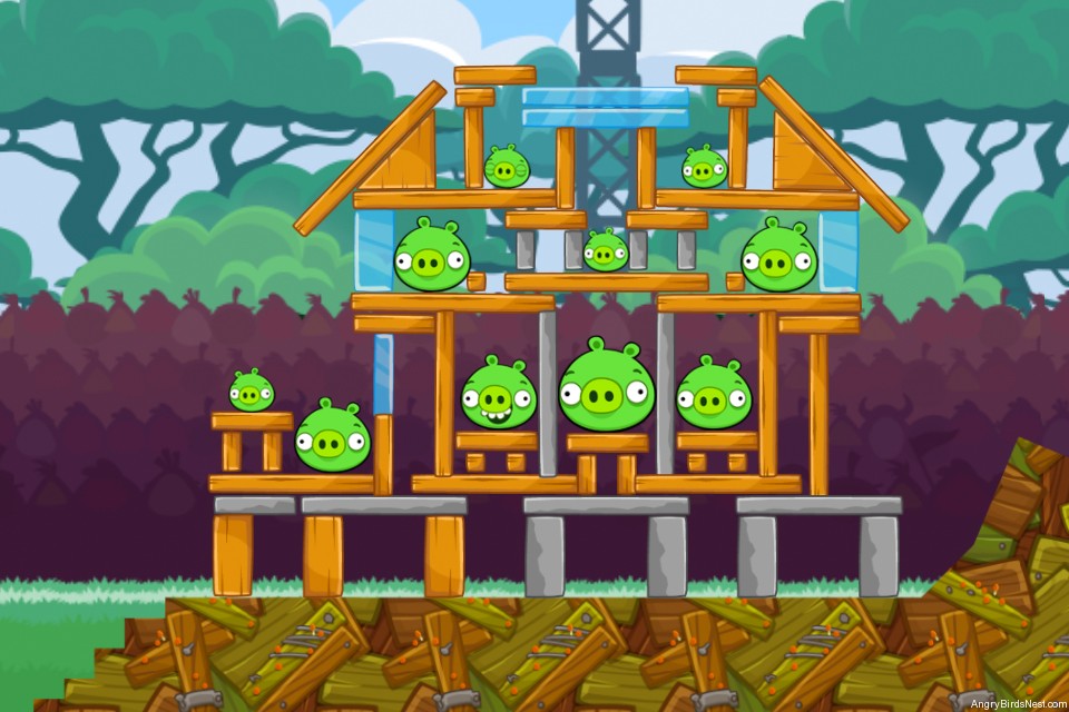angry birds friends on facebook weekly tournament walkthrough no power ups