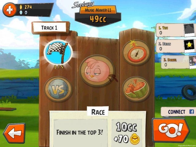 Angry Birds Go Race Mode Screenshot