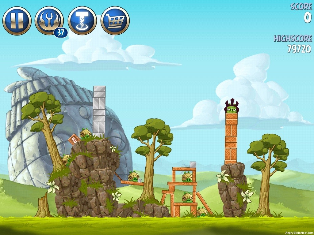 Angry Birds Star Wars 2 Battle Of Naboo Level B3-1 Walkthrough ...