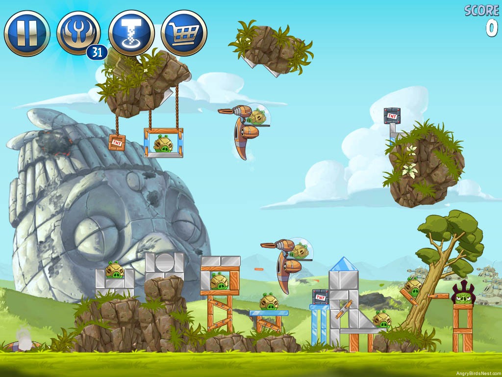 Angry Birds Star Wars 2 Battle Of Naboo Level B3-14 Walkthrough ...