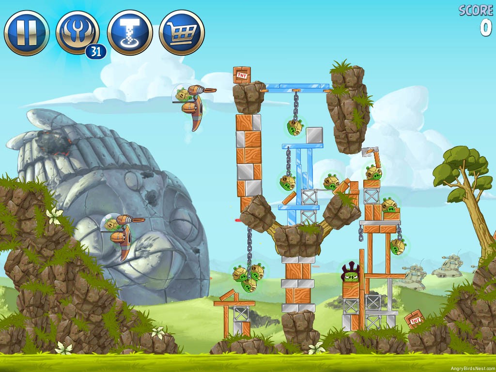 Angry Birds Star Wars 2 Battle Of Naboo Level B3-16 Walkthrough ...