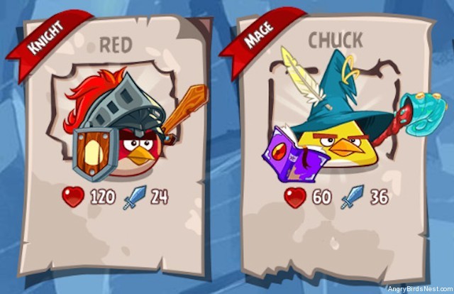 Angry Birds Epic Characters Knight and Mage Screenshot v2