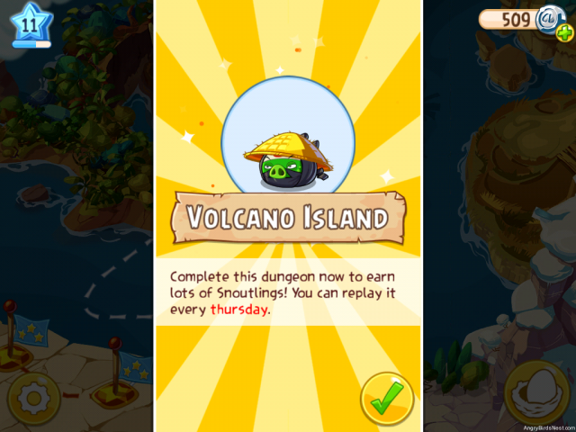 Angry Birds Epic Volcano Island Image