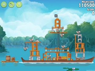 Angry Birds Rio Blossom River Walkthrough Level #15