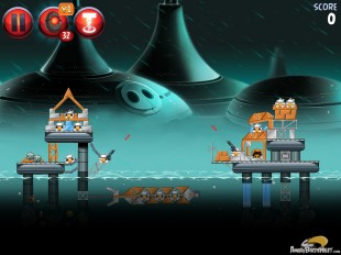 Angry Birds Star Wars 2 Rise of the Clones Level P4-12 Walkthrough