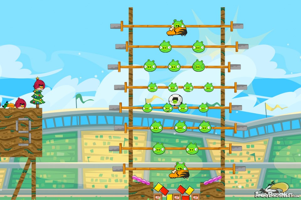 angry birds with friends tournament amusement park