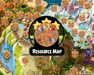 Fully Labeled Angry Birds Epic Resources Map | Maximize Your “Roll for Loot”!
