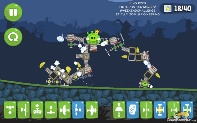 Bad Piggies style Angry Birds Transformer Octopus