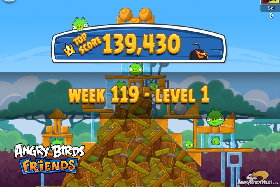 angry birds friends weekly tournament week 275 level 6 august