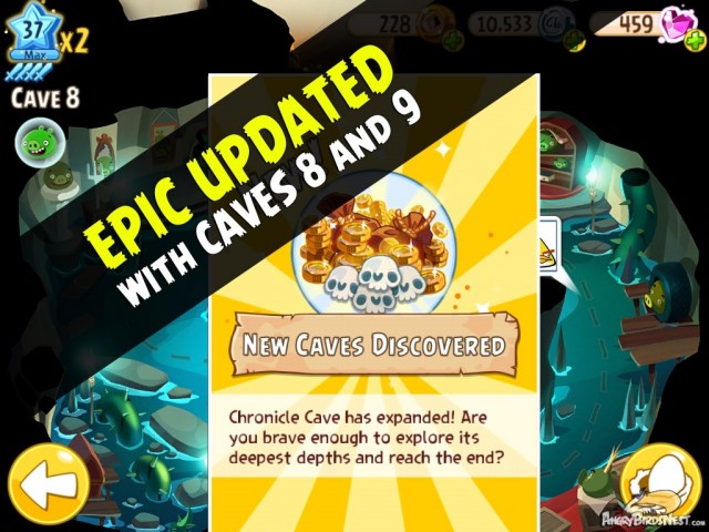 Angry Birds Epic v1.0.14 Caves 8 and 9 Added Featured Image