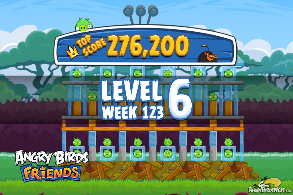 Angry Birds Friends 2018 Tournament 306-A no power-up walkthrough