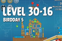 Angry Birds BirdDay 5 Level 30-16 Walkthrough