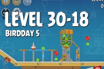 Angry Birds BirdDay 5 Level 30-18 Walkthrough