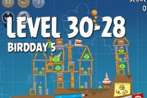 Angry Birds BirdDay 5 Level 30-28 Walkthrough