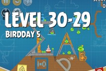 Angry Birds BirdDay 5 Level 30-29 Walkthrough