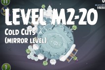 Angry Birds Space Cold Cuts Mirror Level M2-20 Walkthrough